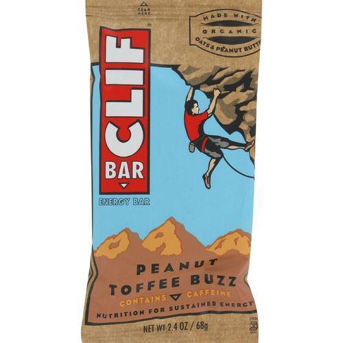 Clif Bar - Organic Peanut Toffee Buzz - Case of 12 - 2.4 oz