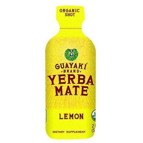 Guayaki Organic Yerba Mate Energy Shot - Lemon - 2 oz - Case of 12