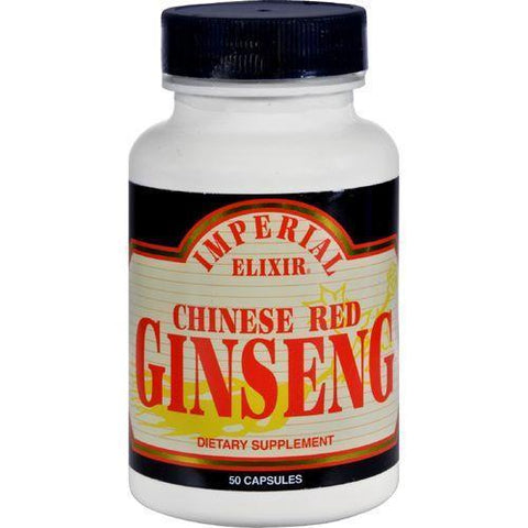 Imperial Elixir Chinese Red Ginseng - 500 mg - 50 Capsules