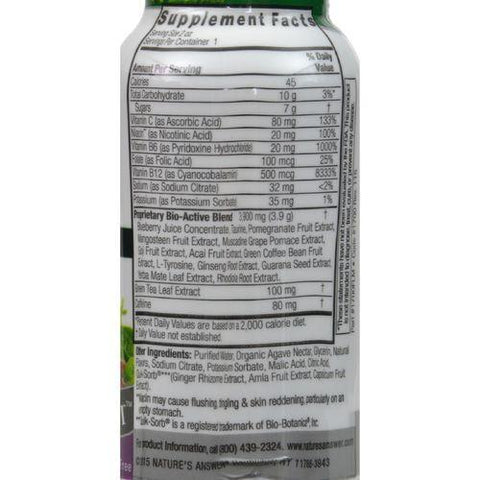 Nature's Answer Green Tea Energy Display Center Case - Case of 12 - 2 oz