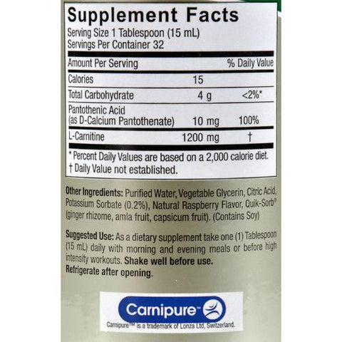 Nature's Answer Liquid L-Carnitine Natural Raspberry - 16 fl oz