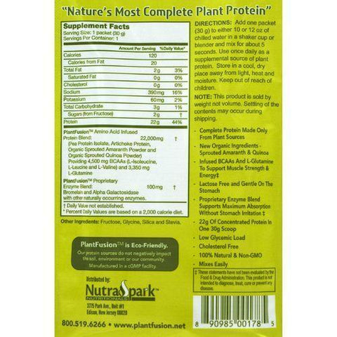 Plantfusion Unflavored Packets - Case of 12 - 30 Grams