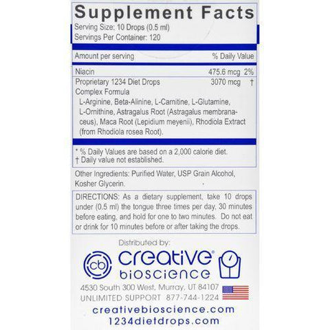 Creative Bioscience 1234 Diet Drops - 2 oz