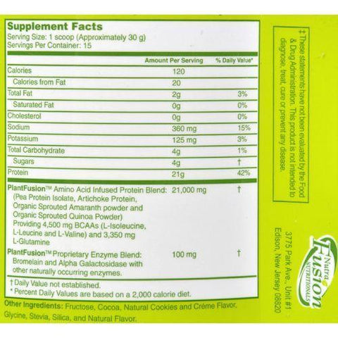 Plantfusion - Cookies N Cream - 1 LB