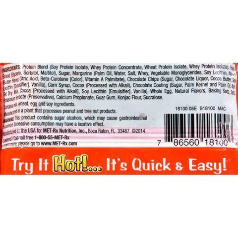 Met-Rx Meal Replacement Bar - Big 100 Colossal Brownie - Super Chocolate Fudge - 3.52 oz - Case of 9