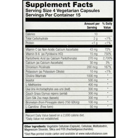 Natural Balance Super Fat Burners - 60 Vegetarian Capsules