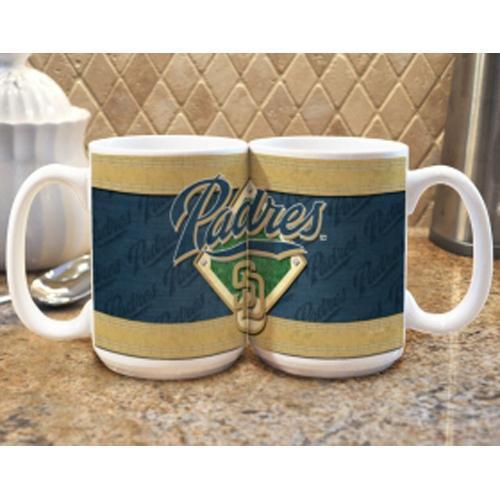 San Diego Padres MLB Coffee Mug - 15oz Felt Style (Single Mug)