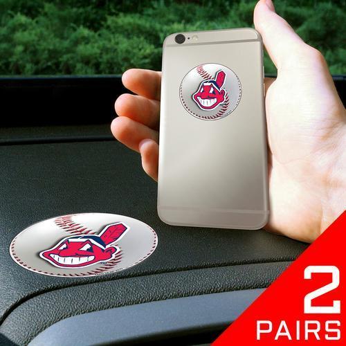 Cleveland Indians MLB Get a Grip" Cell Phone Grip Accessory (2 Piece Set)"