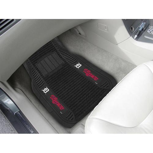 Detroit Tigers MLB Deluxe 2-Piece Vinyl Car Mats (20x27")"