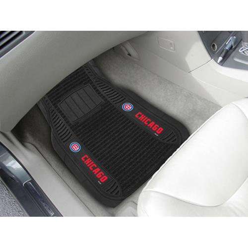 Chicago Cubs MLB Deluxe 2-Piece Vinyl Car Mats (20x27")"