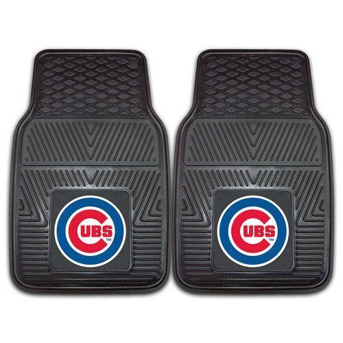 Chicago Cubs MLB Heavy Duty 2-Piece Vinyl Car Mats (18x27")"