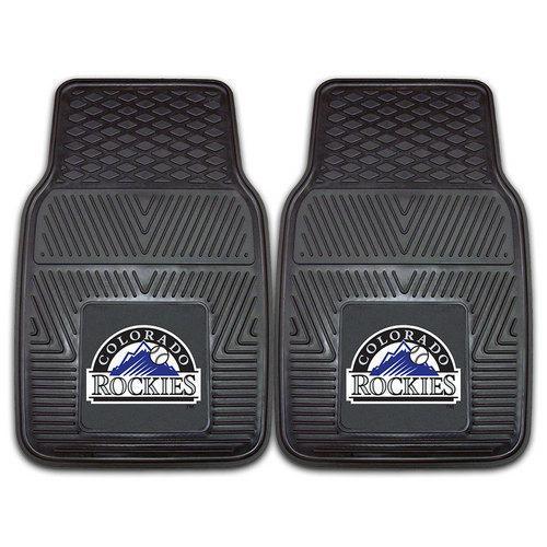 Colorado Rockies MLB Heavy Duty 2-Piece Vinyl Car Mats (18x27")"