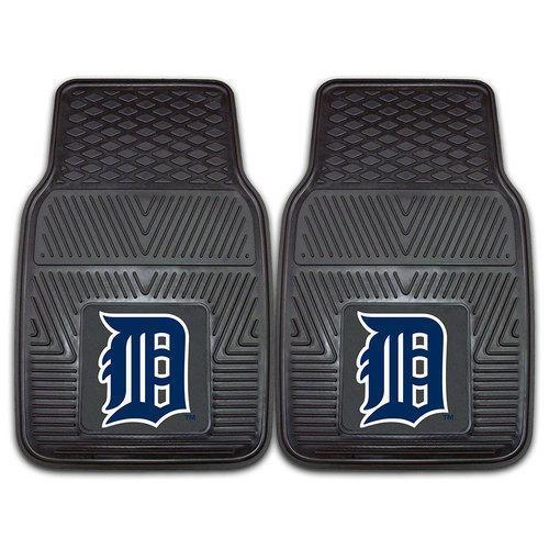 Detroit Tigers MLB Heavy Duty 2-Piece Vinyl Car Mats (18x27")"