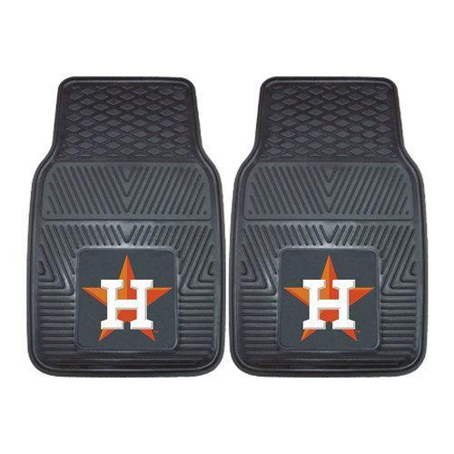 Houston Astros MLB Heavy Duty 2-Piece Vinyl Car Mats (18x27")"