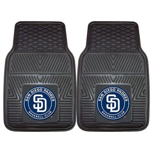 San Diego Padres MLB Heavy Duty 2-Piece Vinyl Car Mats (18x27")"