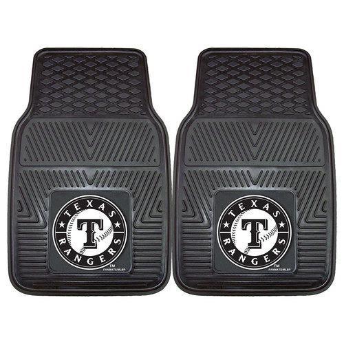 Texas Rangers MLB Heavy Duty 2-Piece Vinyl Car Mats (18x27")"