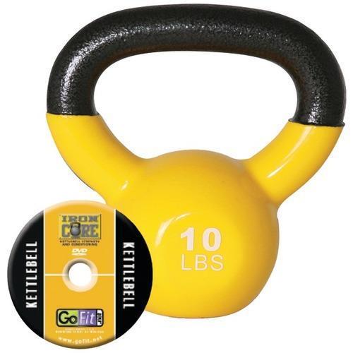 GoFit(R) GF-KBELL10 Kettlebell (10lbs; Yellow)