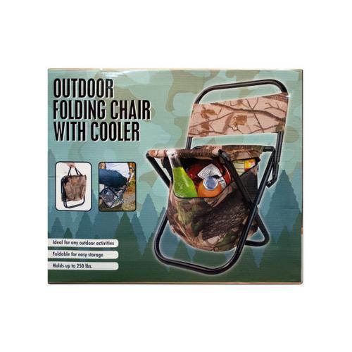 Outdoor Folding Chair with Cooler Bag ( Case of 1 )