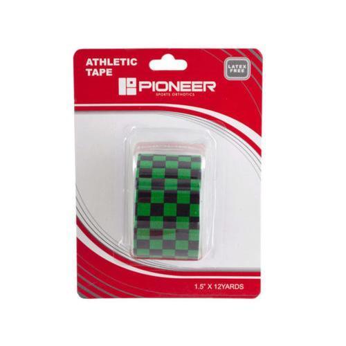 Pioneer Green Checkered Athletic Tape ( Case of 108 )