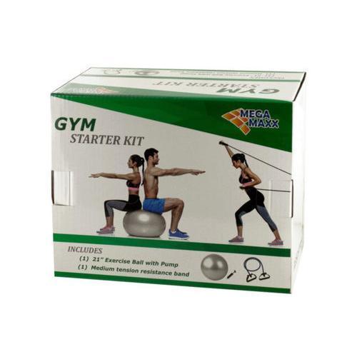 Gym Starter Kit with Exercise Ball Pump & Resistance Band ( Case of 6 )