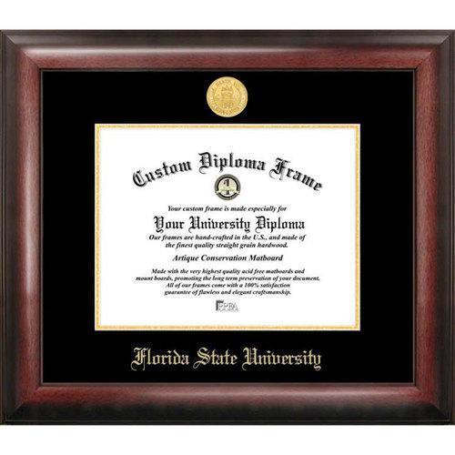 Florida State University Gold Embossed Diploma Frame