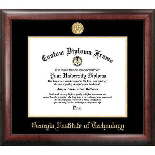 Georgia Institute of Technology Gold Embossed Diploma Frame