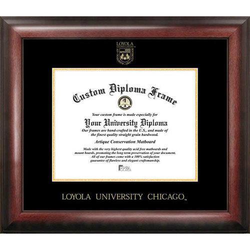 Loyola University Gold Embossed Diploma Frame