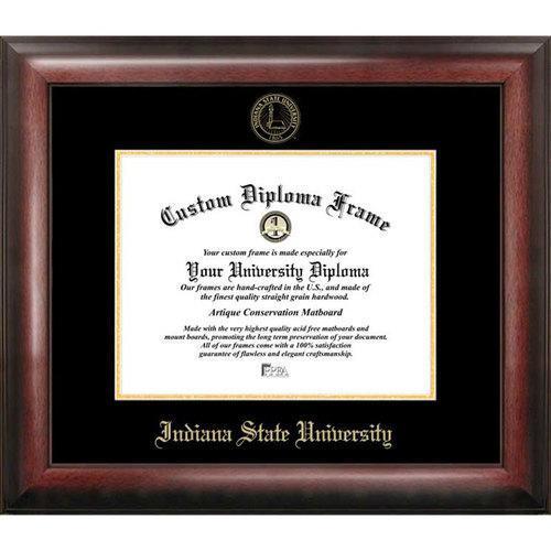 Indiana State University Gold Embossed Diploma Frame