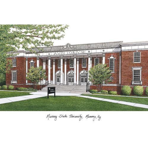 Murray State University Campus Images Lithograph Print