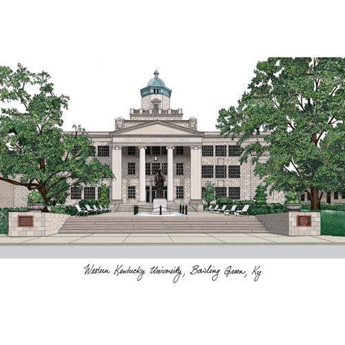 Western Kentucky University Campus Images Lithograph Print