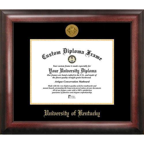 University of Kentucky Gold Embossed Diploma Frame