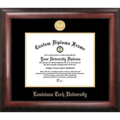 Louisiana Tech University Gold Embossed Diploma Frame