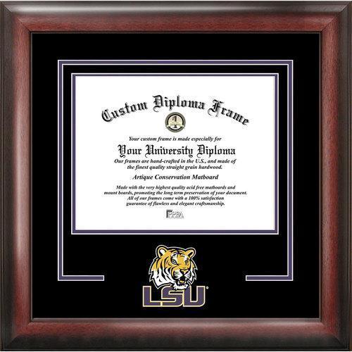 Louisianna State University Spirit" Diploma Frame"