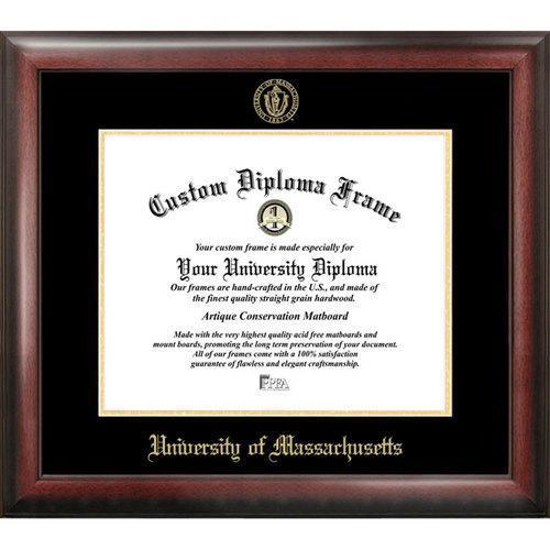 University of Massachusetts Gold Embossed Diploma Frame