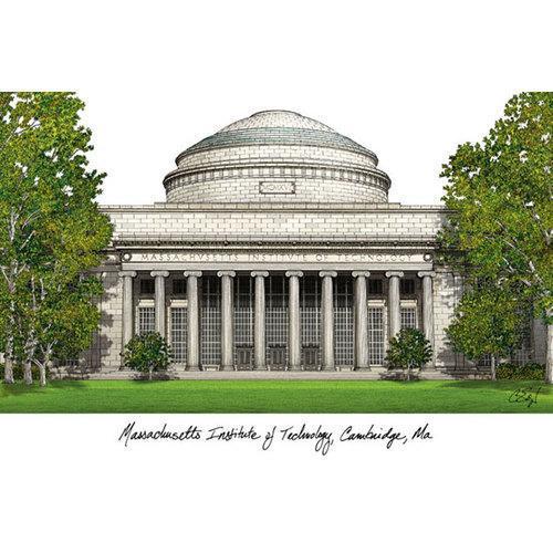 MIT Campus Images Lithograph Print