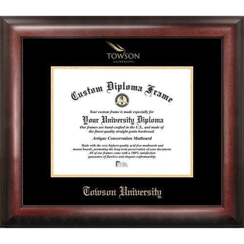 Towson University Gold Embossed Diploma Frame