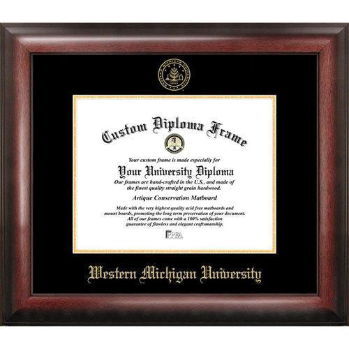 Western Michigan University Gold Embossed Diploma Frame