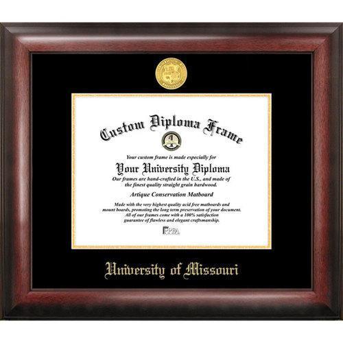 University of Missouri, Columbia Gold Embossed Diploma Frame