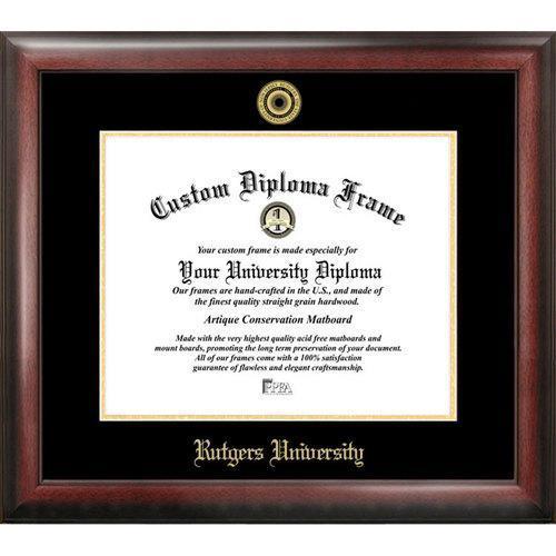 Rutgers University Gold Embossed Diploma Frame