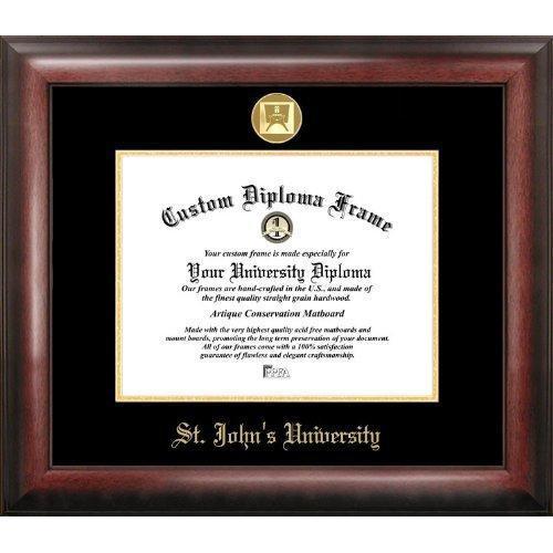 St. John's University Gold Embossed Diploma Frame