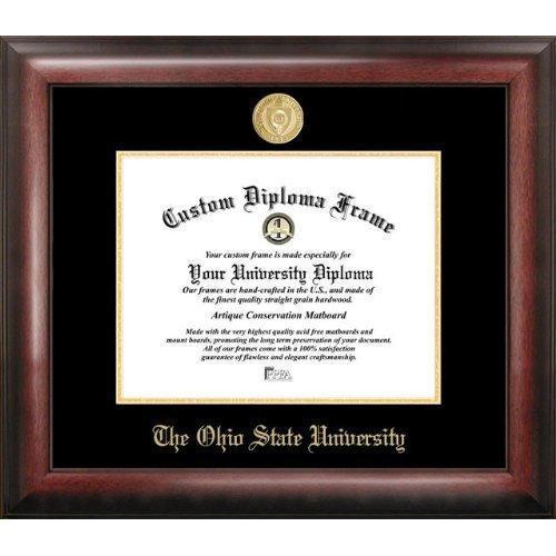 Ohio State University Gold Embossed Diploma Frame