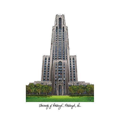 Campus Images University Of Pittsburgh Campus Images Lithograph Print