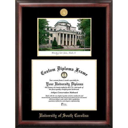 University of South Carolina Gold Embossed Diploma Frame with Limited Edition...