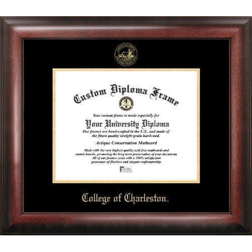 College of Charleston Gold Embossed Diploma Frame