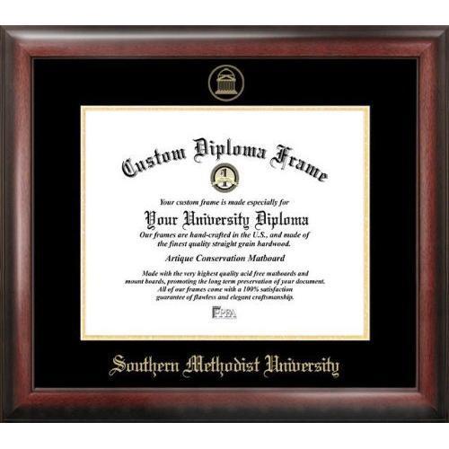 Southern Methodist University Gold Embossed Diploma Frame