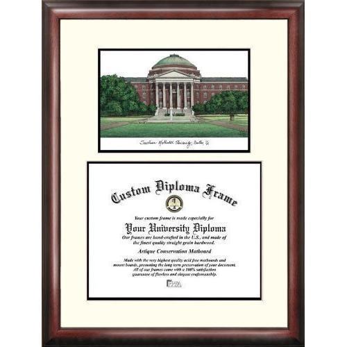 Campusimages TX944LV Southern Methodist University Legacy Scholar Diploma Frame