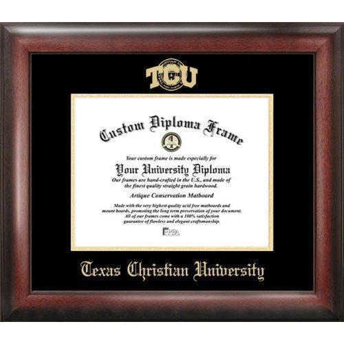 Texas Christian University Gold Embossed Diploma Frame