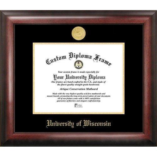 University of Wisconsin Badgers Gold Embossed Diploma Frame