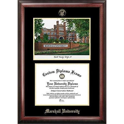 Marshall Thundering Herd Diploma Frame with Limited Edition Lithograph