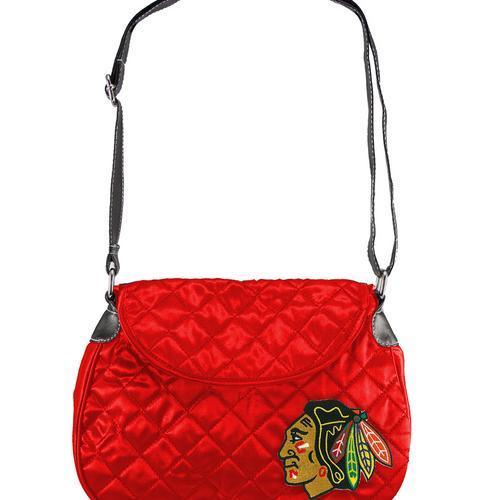 Chicago Blackhawks NHL Quilted Saddlebag (Light Red)